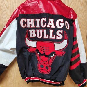 Vintage 1990s Jeff Hamilton Chicago Bulls Jacket, Size L